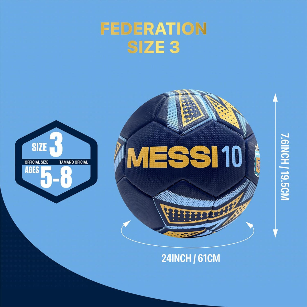 Icon Sports - Balón de fútbol oficialmente licenciado de la Asociac...