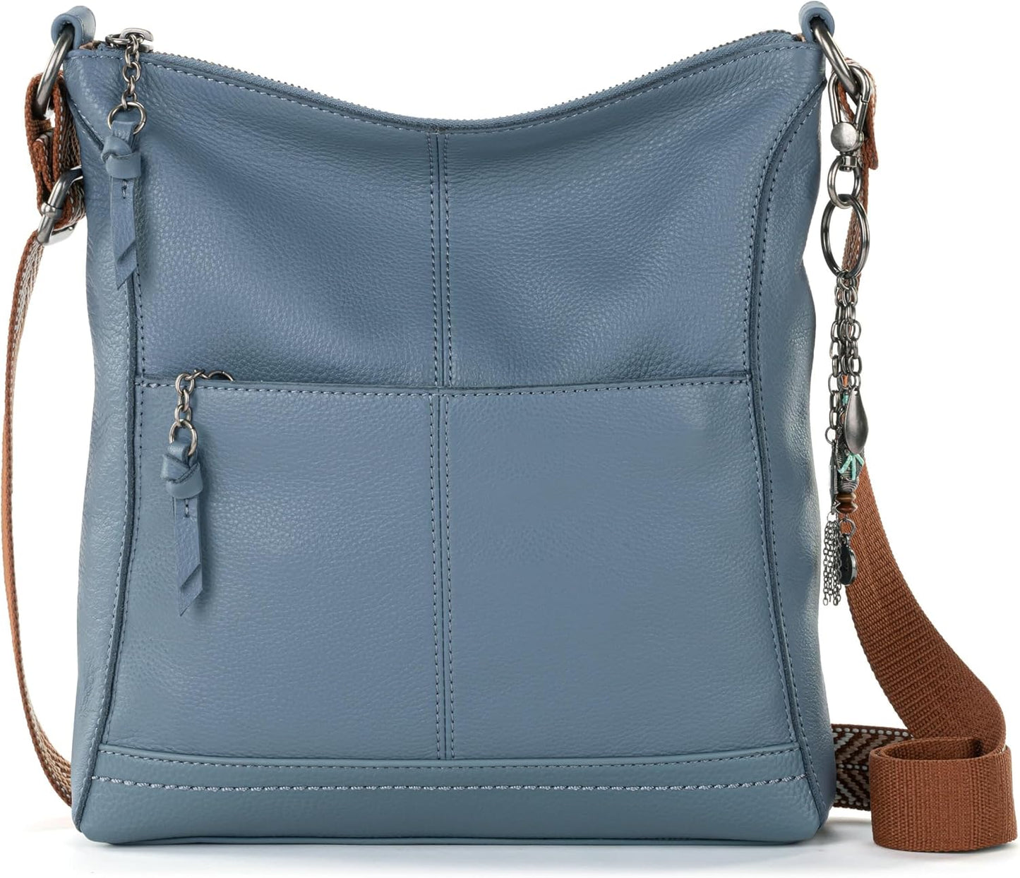 The Sak Lucia - Bolso bandolera de piel convertible con correa ajus...