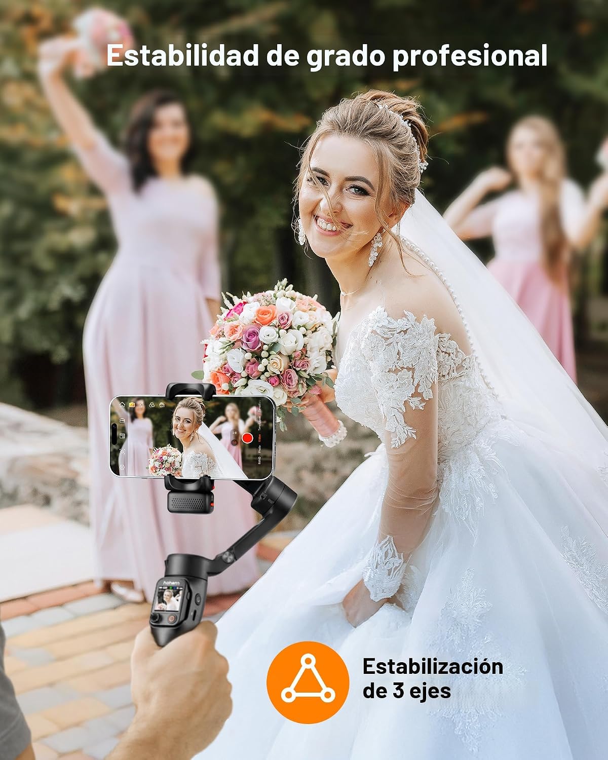Estabilizador de cardán iSteady V3 Ultra de hohem para iPhone, esta...