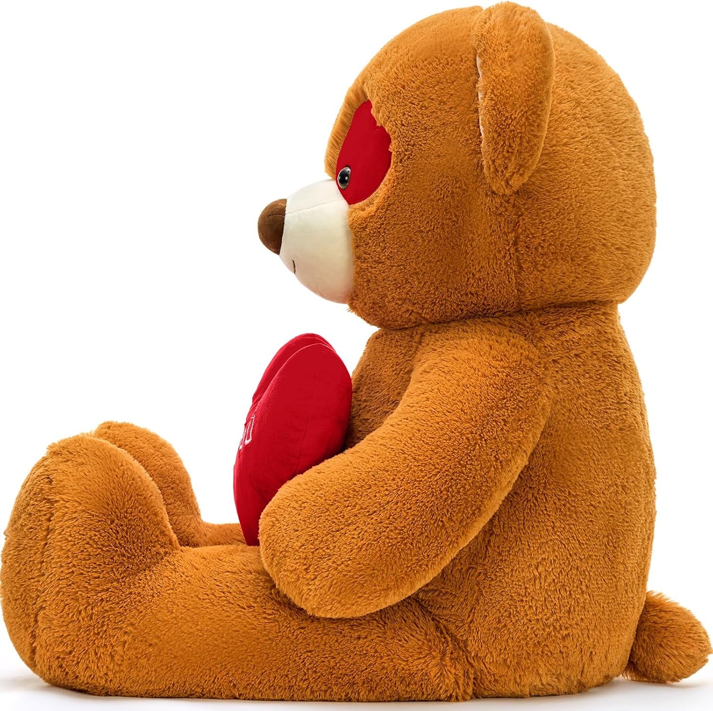 Tezituor Oso de peluche grande de 47 pulgadas con corazón rojo, ado...