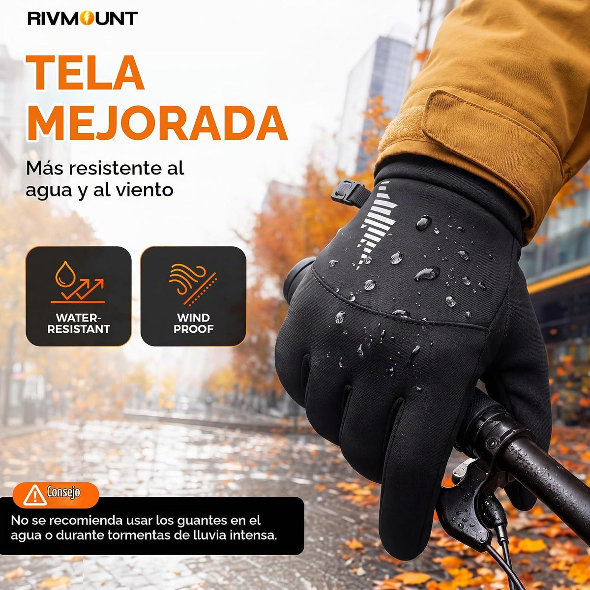 Rivmount - Guantes de invierno resistentes al agua con pantalla tác...