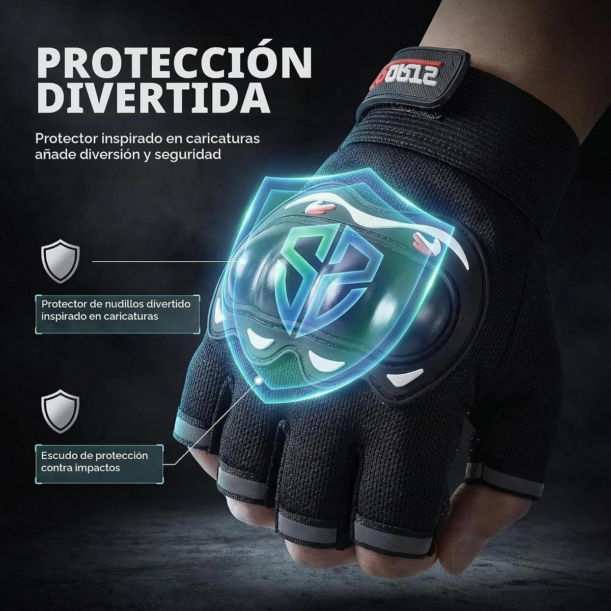 KEYSDEX Guantes de motocicleta para hombres y mujeres, protección d...