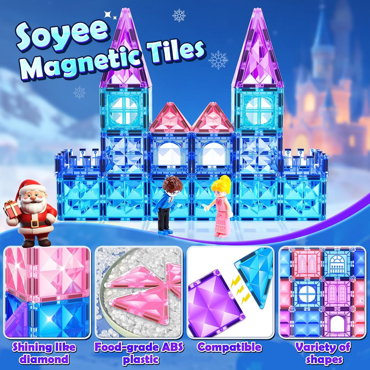 Soyee Bloques de Construcción Magnéticos de Diamante - Juguetes de...