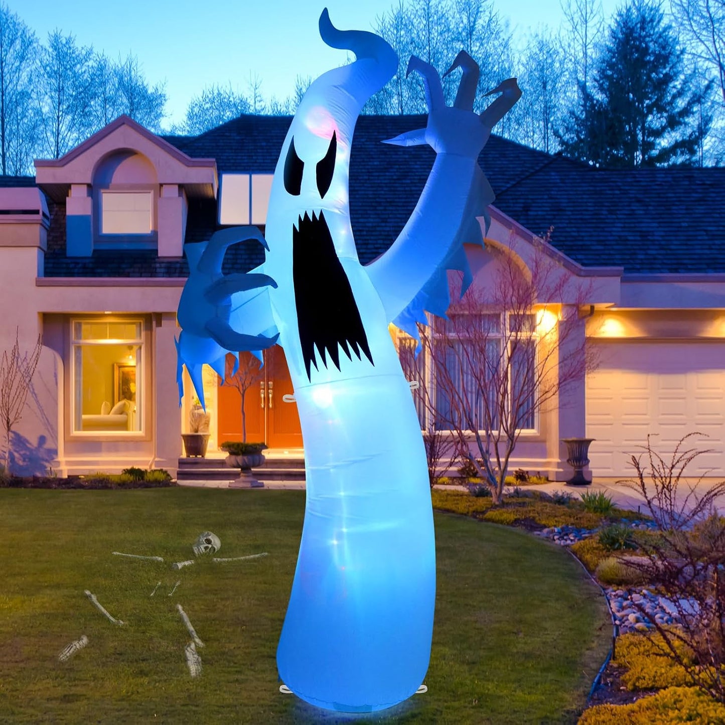 Sizonjoy Fantasma inflable gigante de Halloween de 12 pies, decorac...