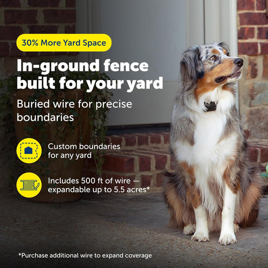 PetSafe YardMax - Cerca recargable en tierra para perros y gatos -...