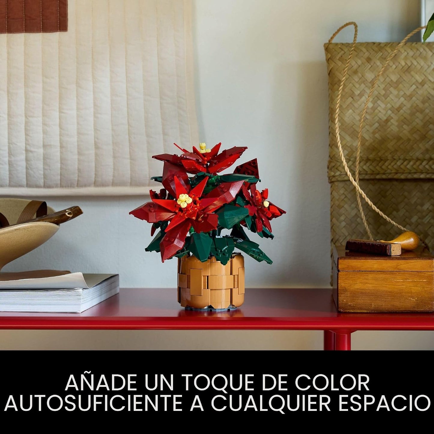 LEGO Icons Poinsettia - Juegos de construcción para adultos, flores...