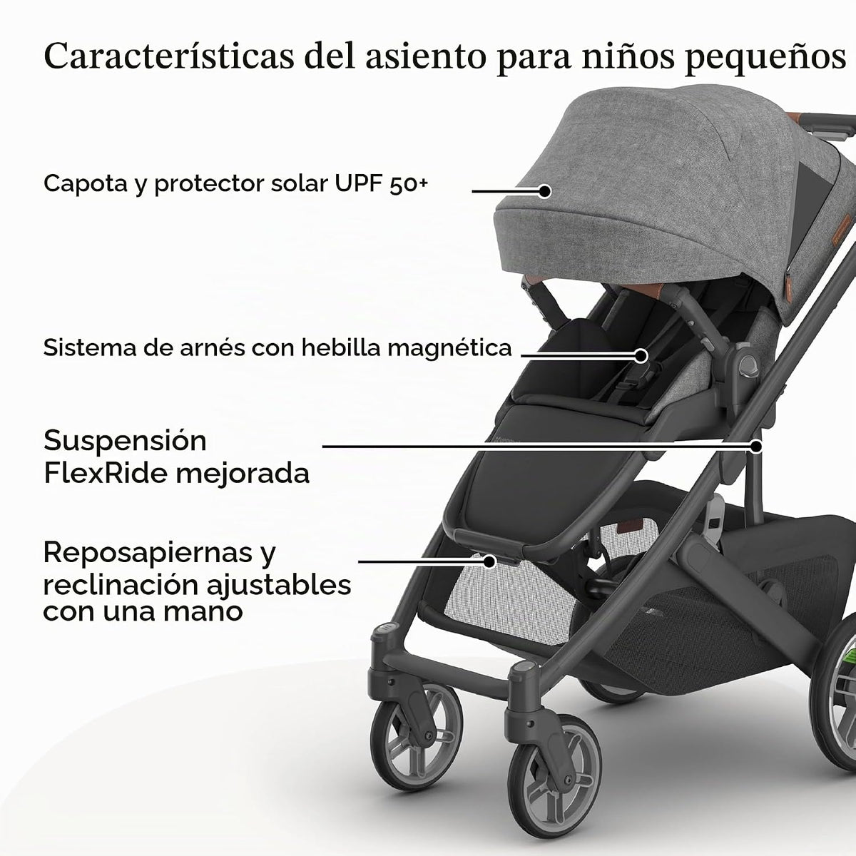 UPPAbaby Cruz V3 Cochecito + Aria V2 - Conjunto de sistema de viaje...