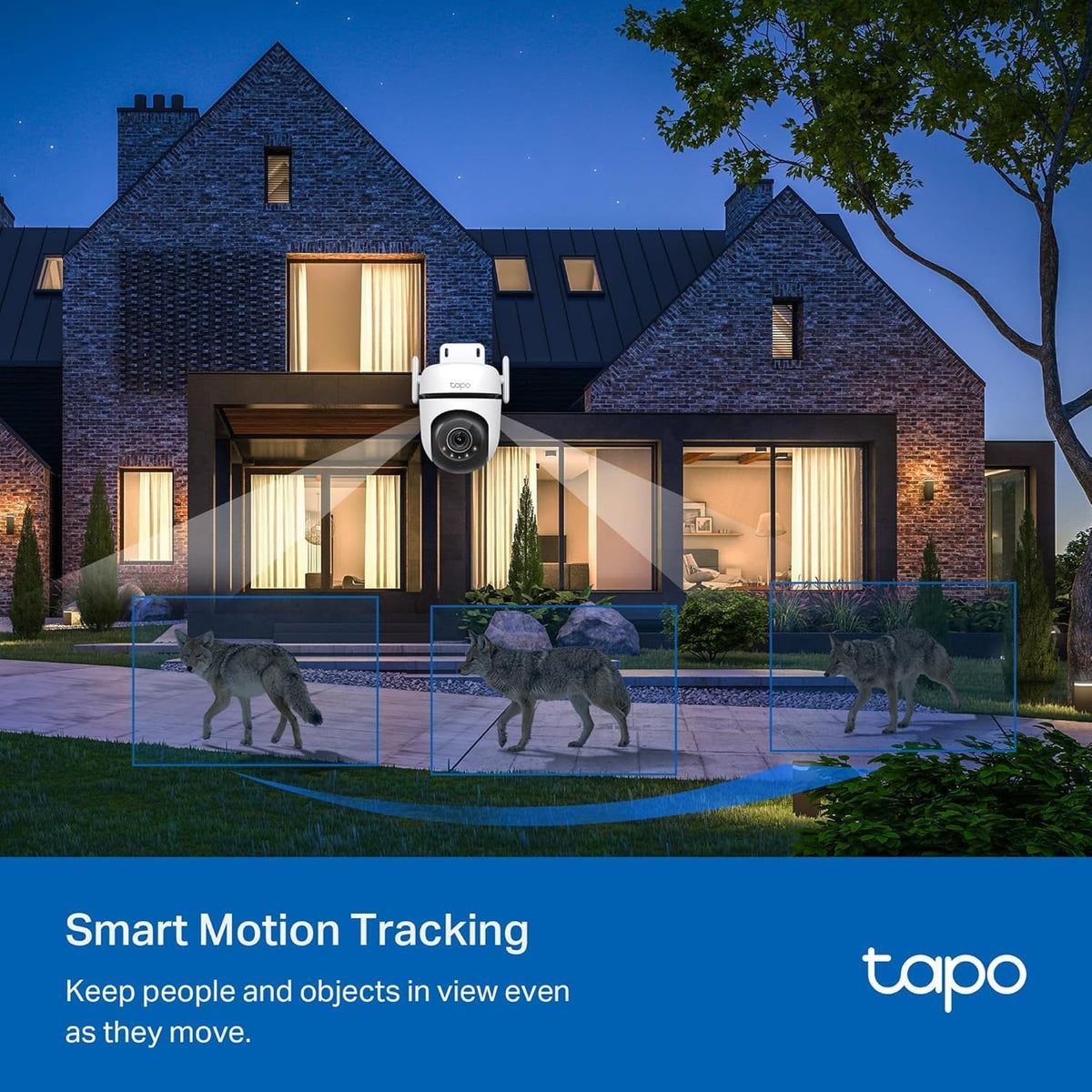 TP-Link Tapo Cámara de Seguridad Wi-Fi para Exteriores 2K QHD con P...