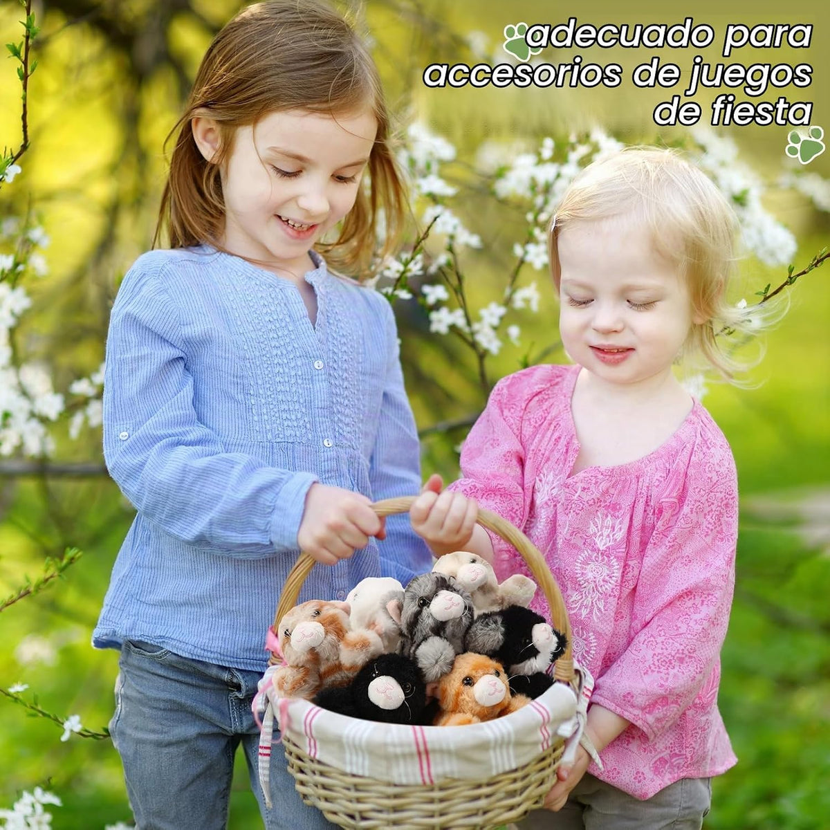 Lenwen 10 piezas de animales de peluche para gatos a granel, estilo...