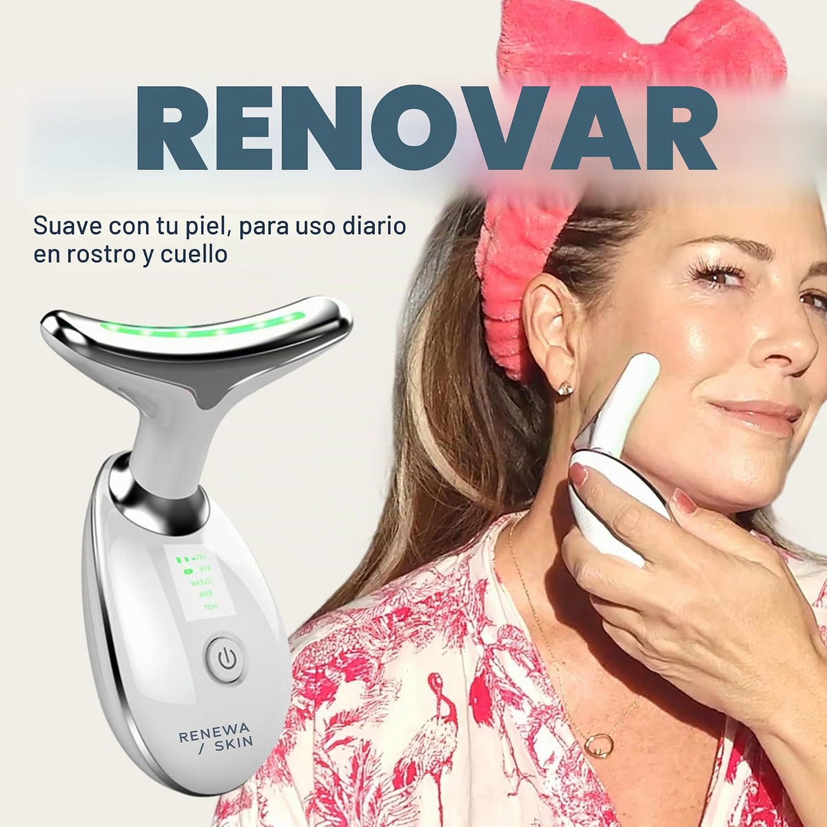Masajeador facial Renewa Skin's RenewaLift | Dispositivo de belleza...