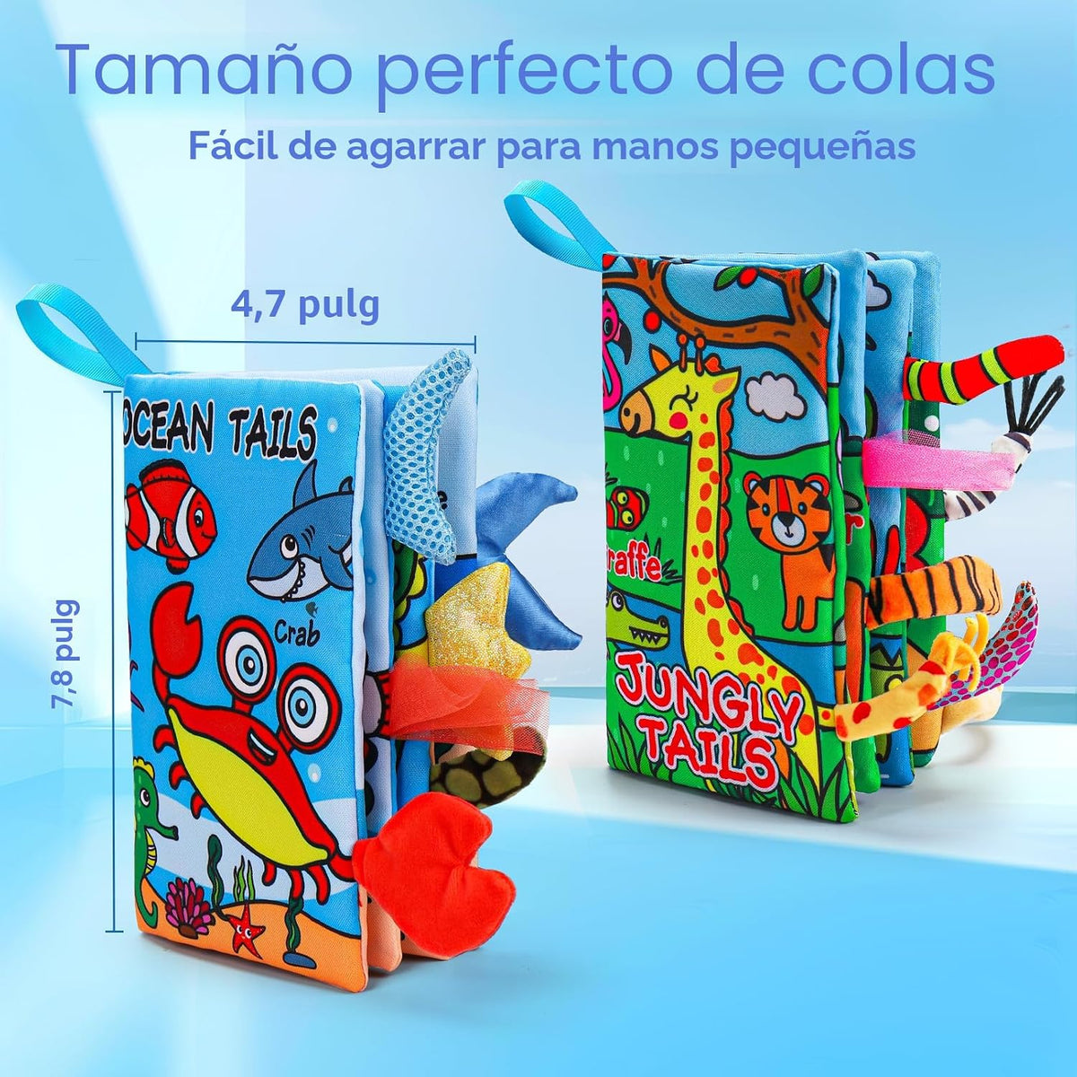 2 libros para bebés de 0 a 6 meses, juguetes para bebés de 0-3, 3,...