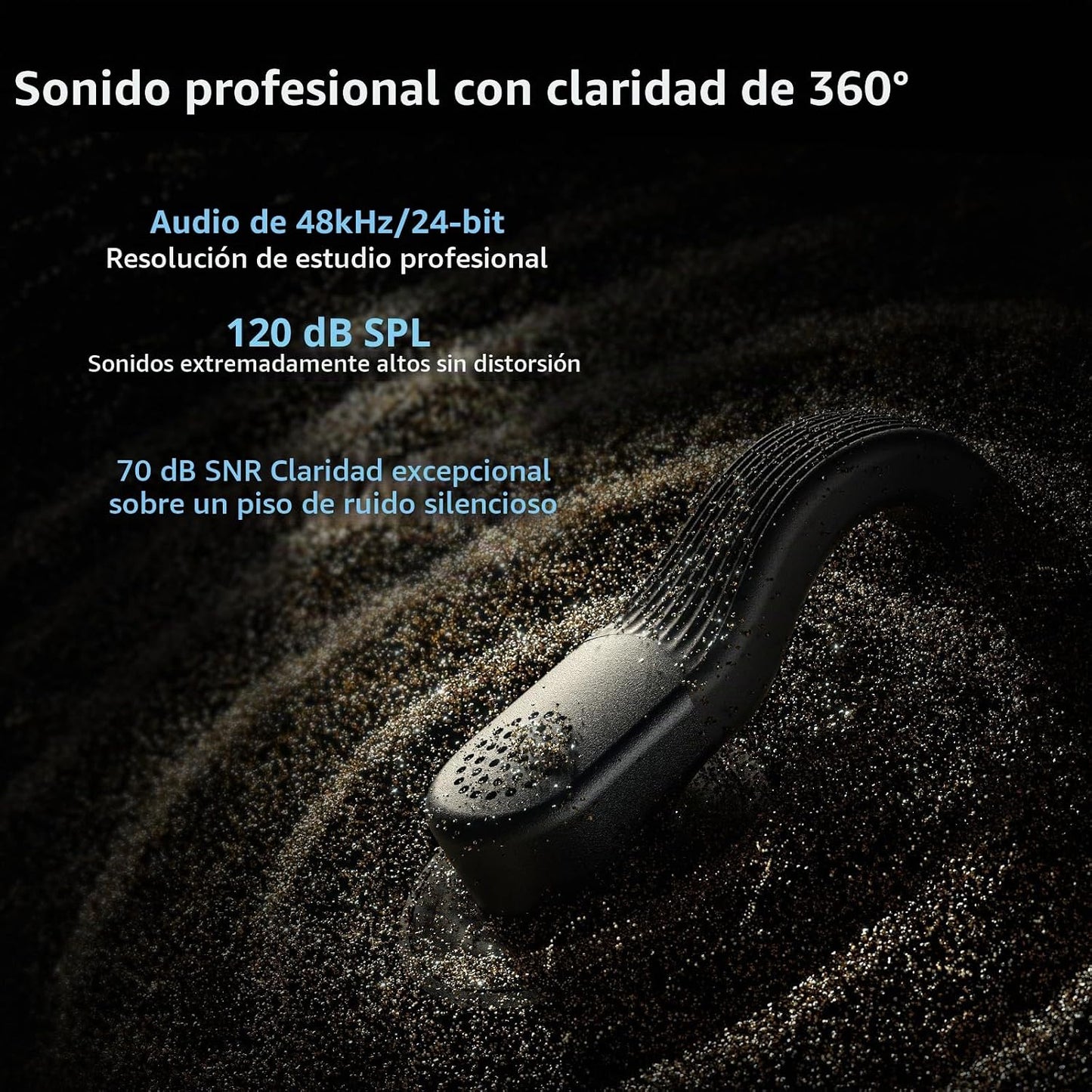 SMALLRIG S70-C2 Micrófono Inalámbrico (2 TX + 1 RX + Funda de Carga...