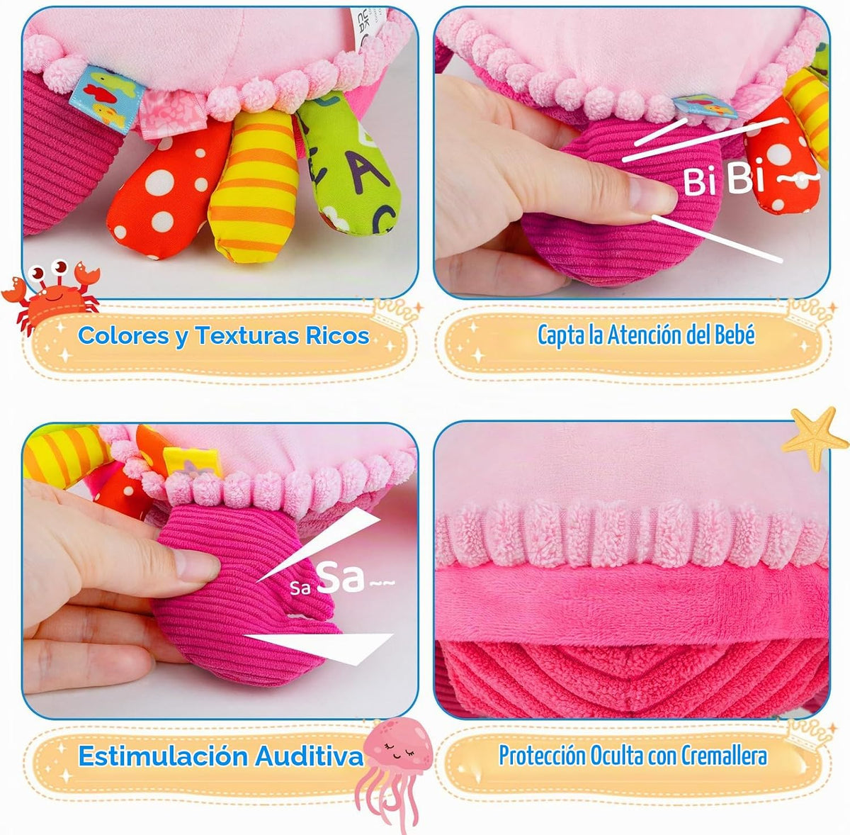 Juguetes para bebés para niñas de 1 año, juguete interactivo para b...