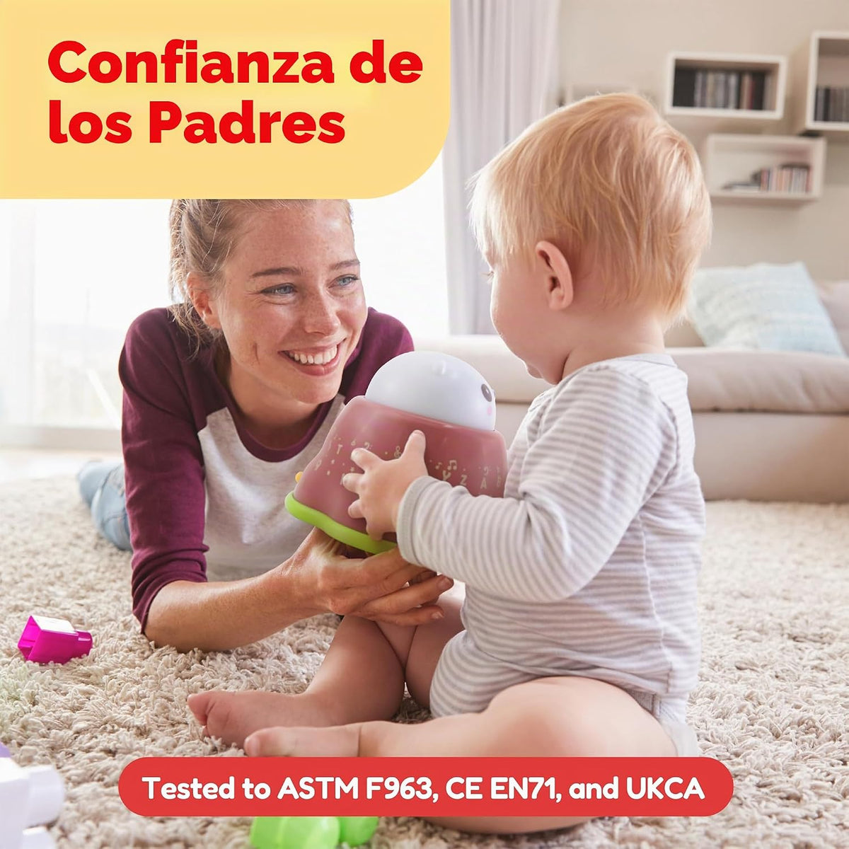 BEST LEARNING Whack and Learn Mole - Juguete musical educativo ilum...