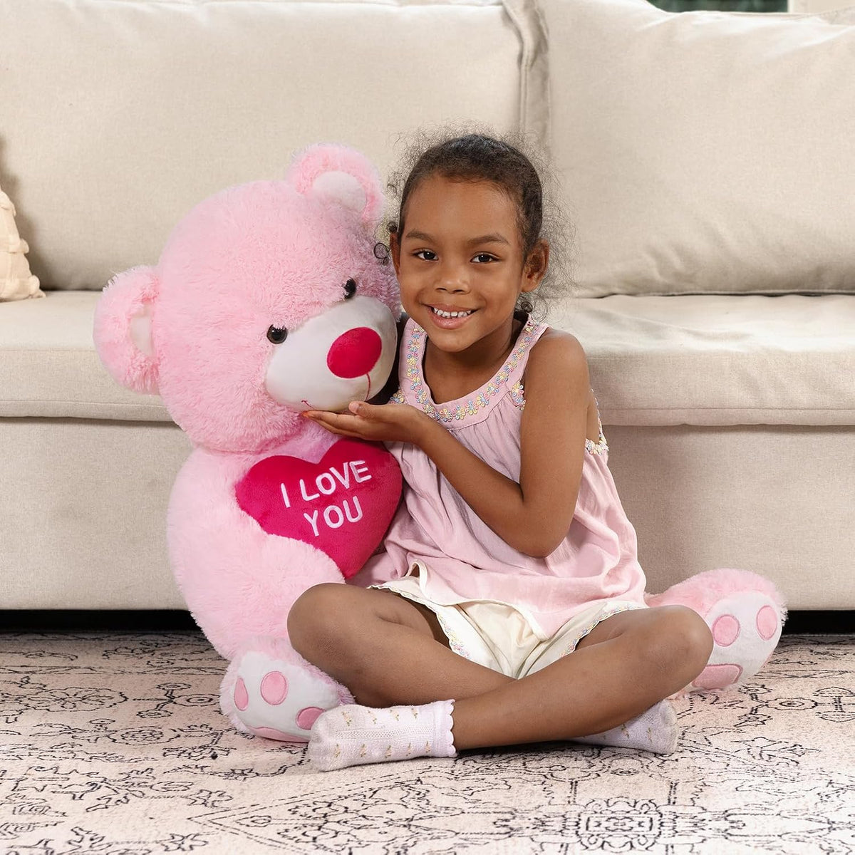 MaoGoLan - Oso de peluche grande con corazón rojo "Te quiero...