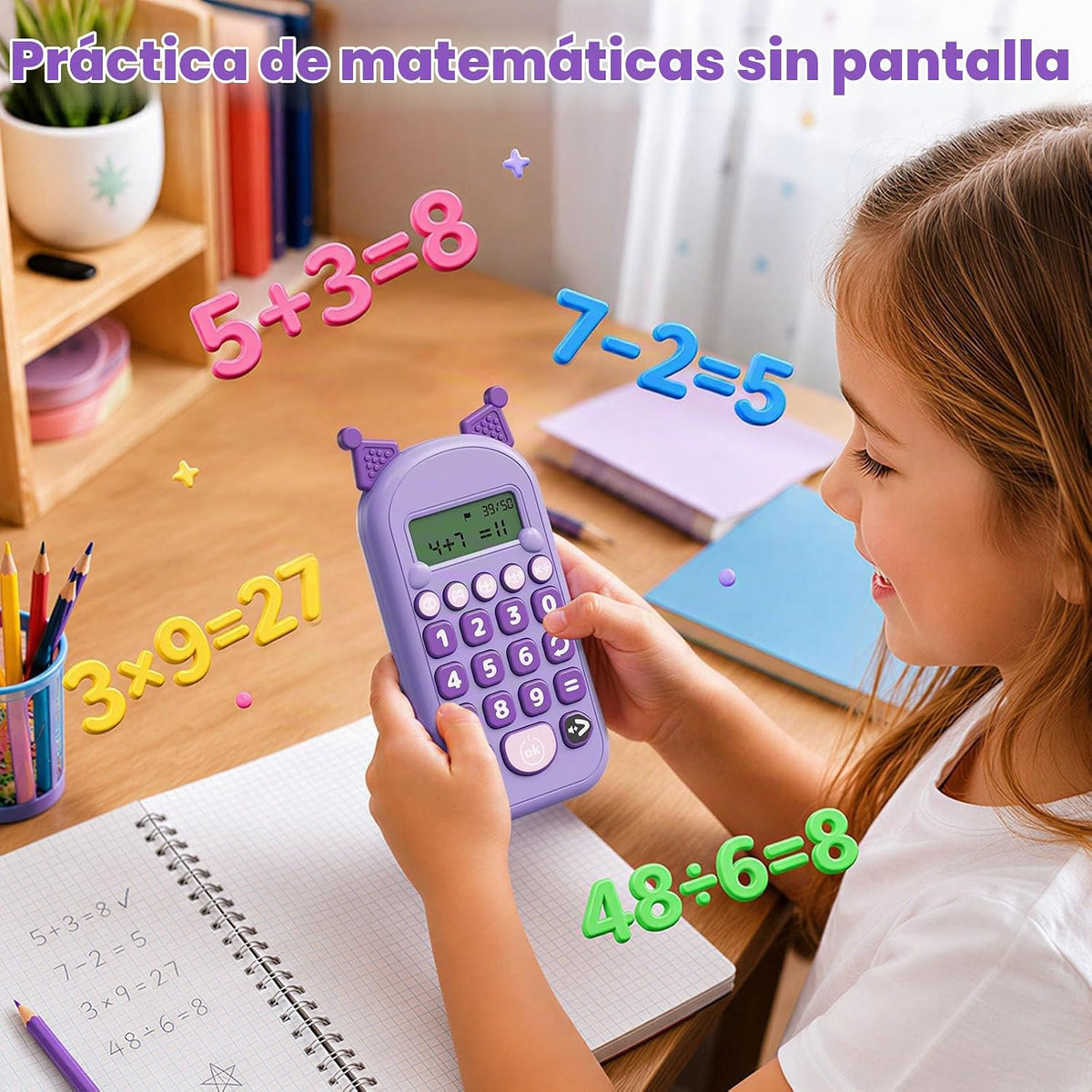 Juegos de Matemáticas para Niños de 3 a 12 Años, Juguete Portátil d...