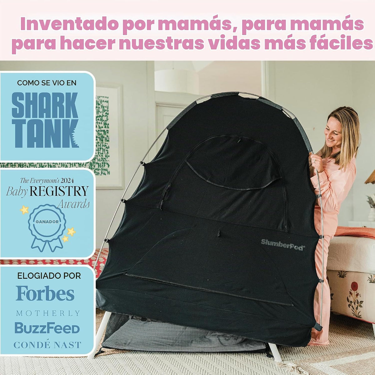 SlumberPod Tienda de campaña para dormir opaca original con ventila...