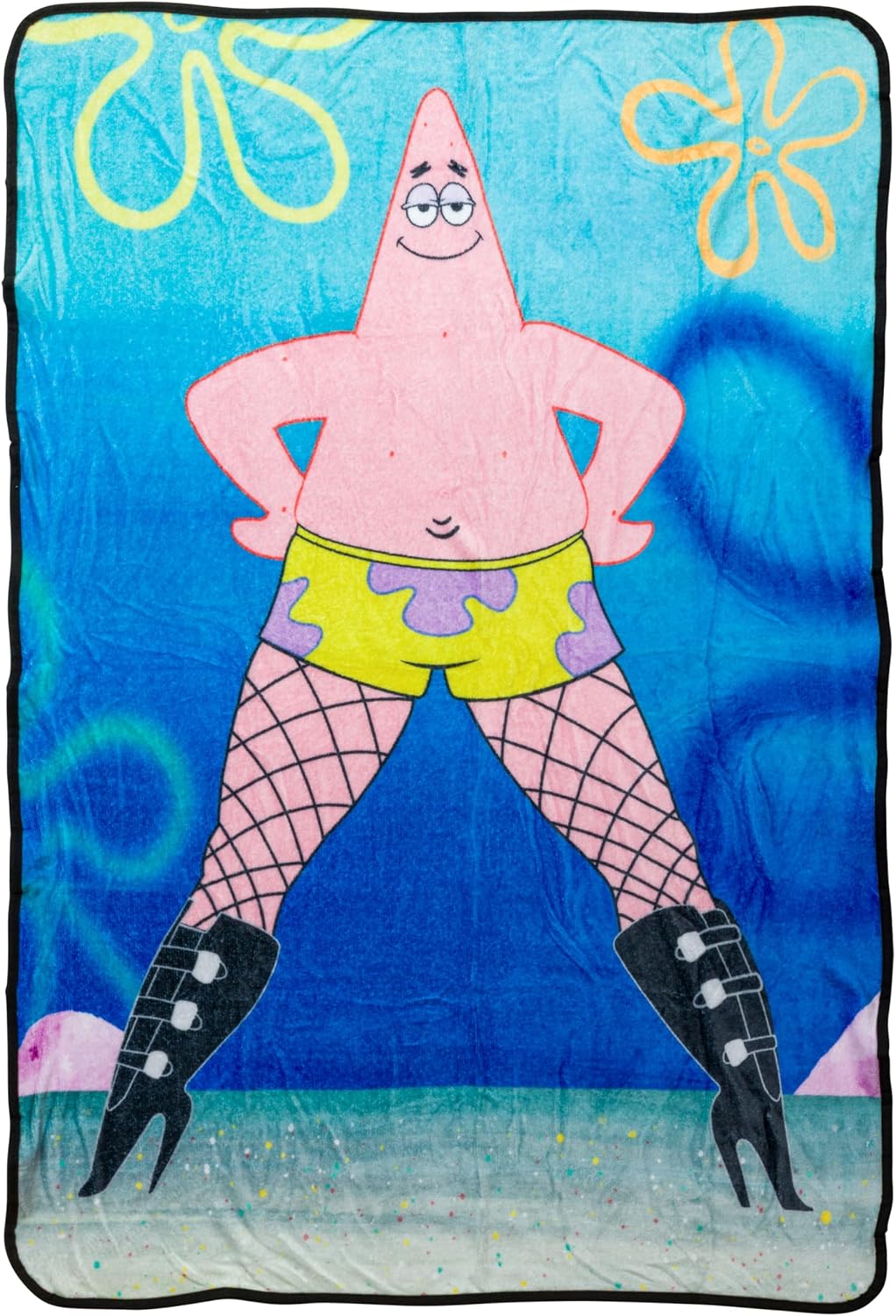 Silver Buffalo Spongebob Squarepants Patrick, manta de forro polar,...