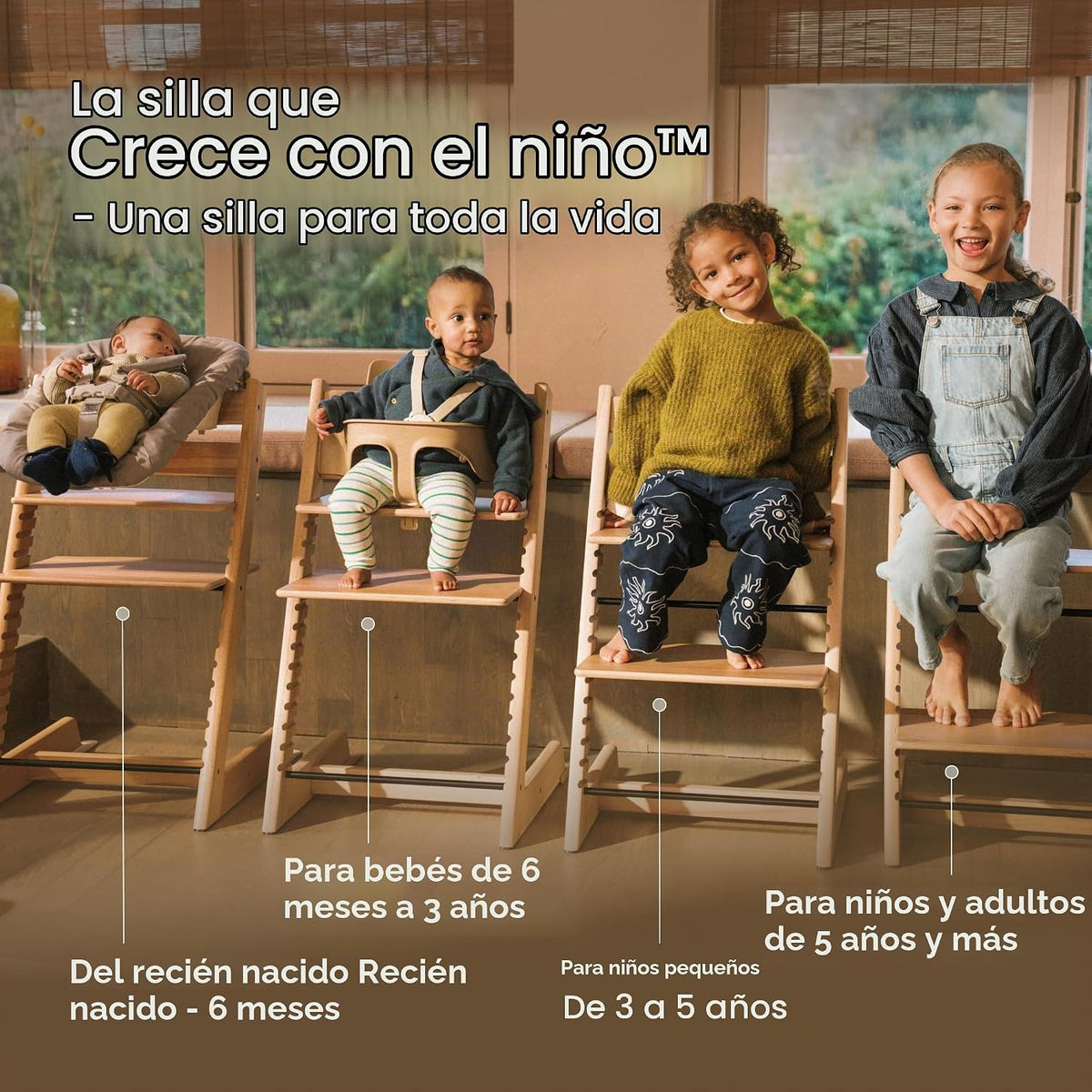 Stokke Tripp Trapp - Silla alta con juego y bandeja para recién nac...