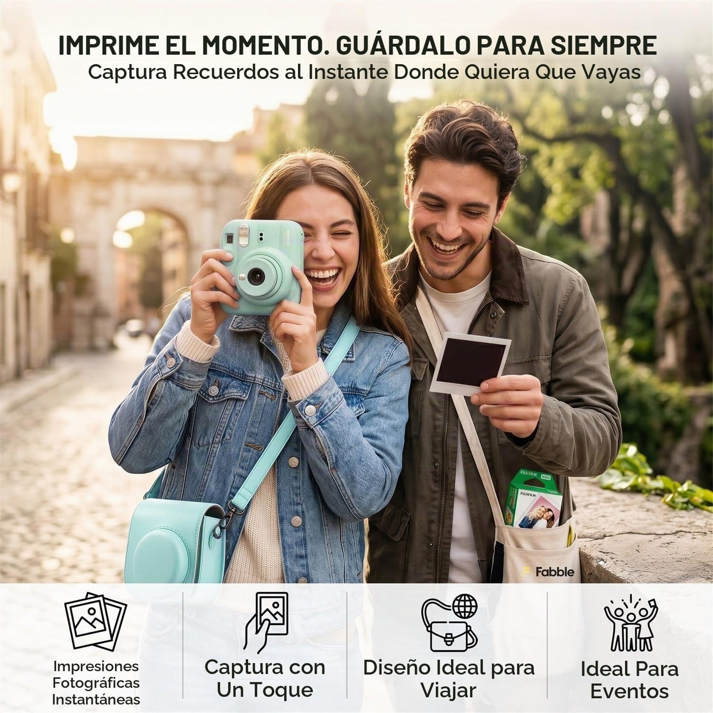FUJIFILM INSTAX MINI 13 - Cámara de película instantánea color verd...