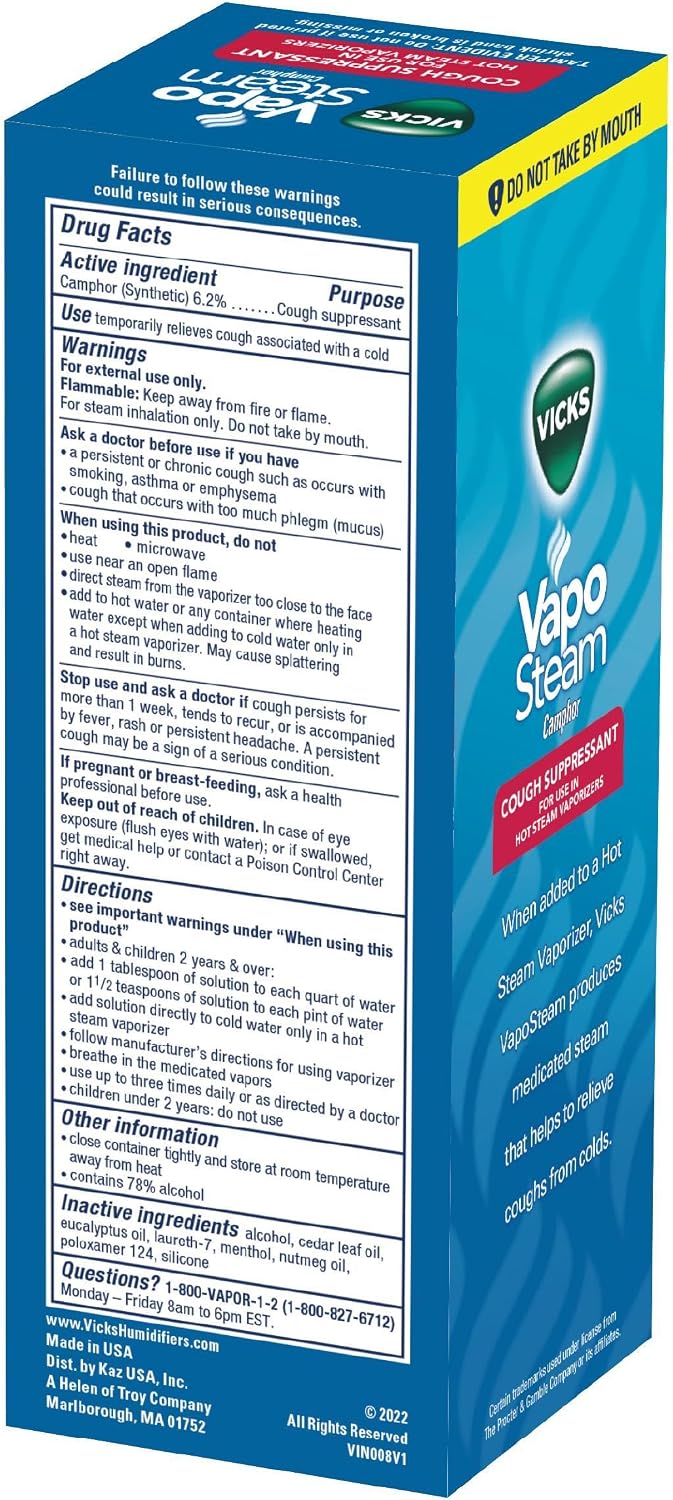 Paquete de vaporizador de vapor caliente Vicks con líquido VapoStea...