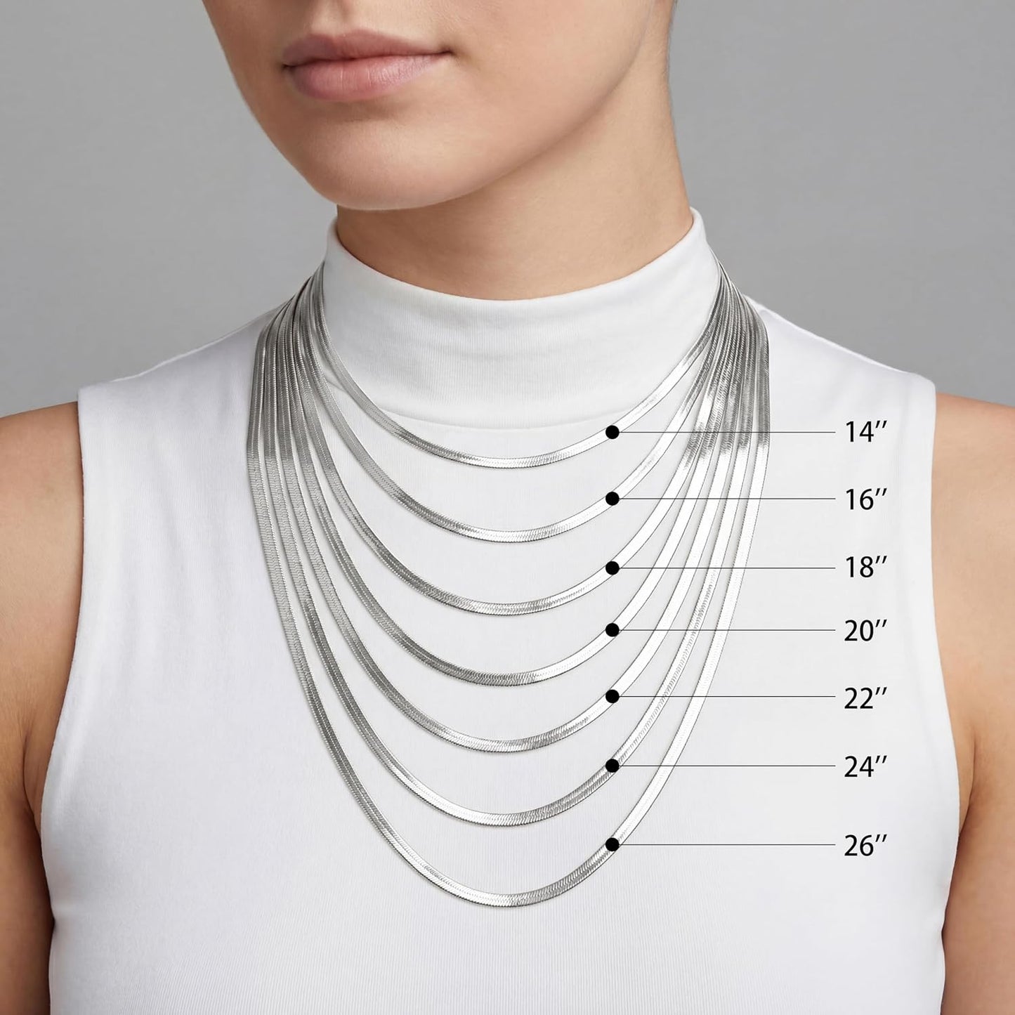 WomenGifts Collar de espiga chapado en oro de 14 quilates para muje...