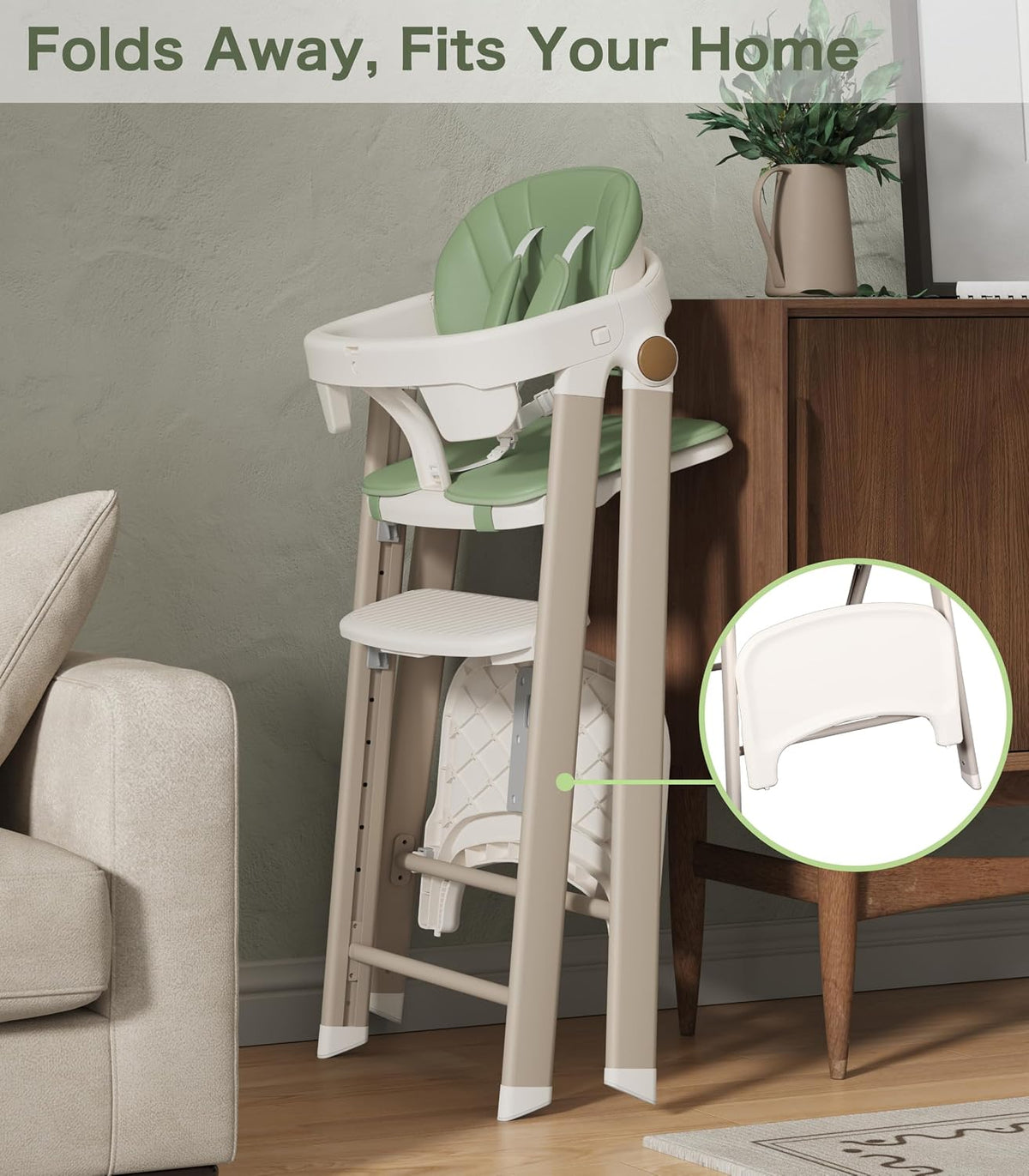 Trona convertible para bebé y torre plegable de pie para niños, ver...
