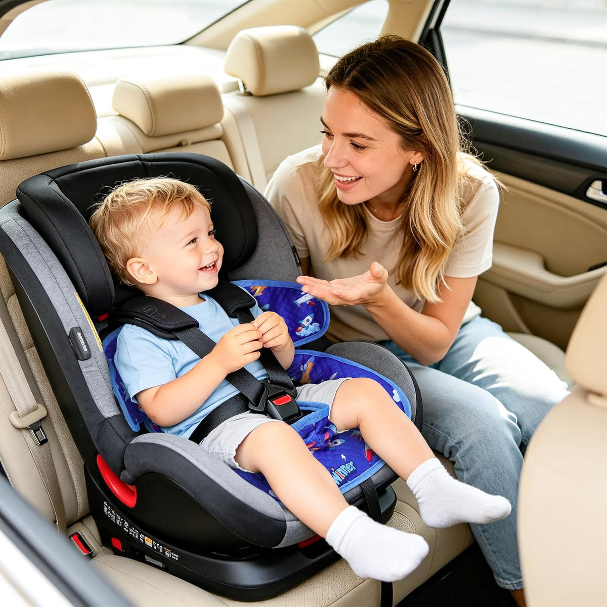 COOLBEBE Paquete de 2 protectores impermeables para asiento de coch...