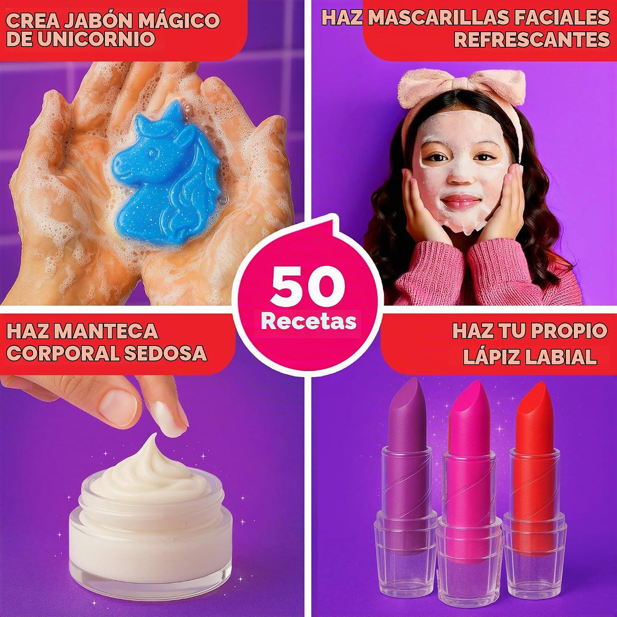 Doctor Jupiter Glam DIY Craft, Kit de Maquillaje para Niñas de 6-8-...