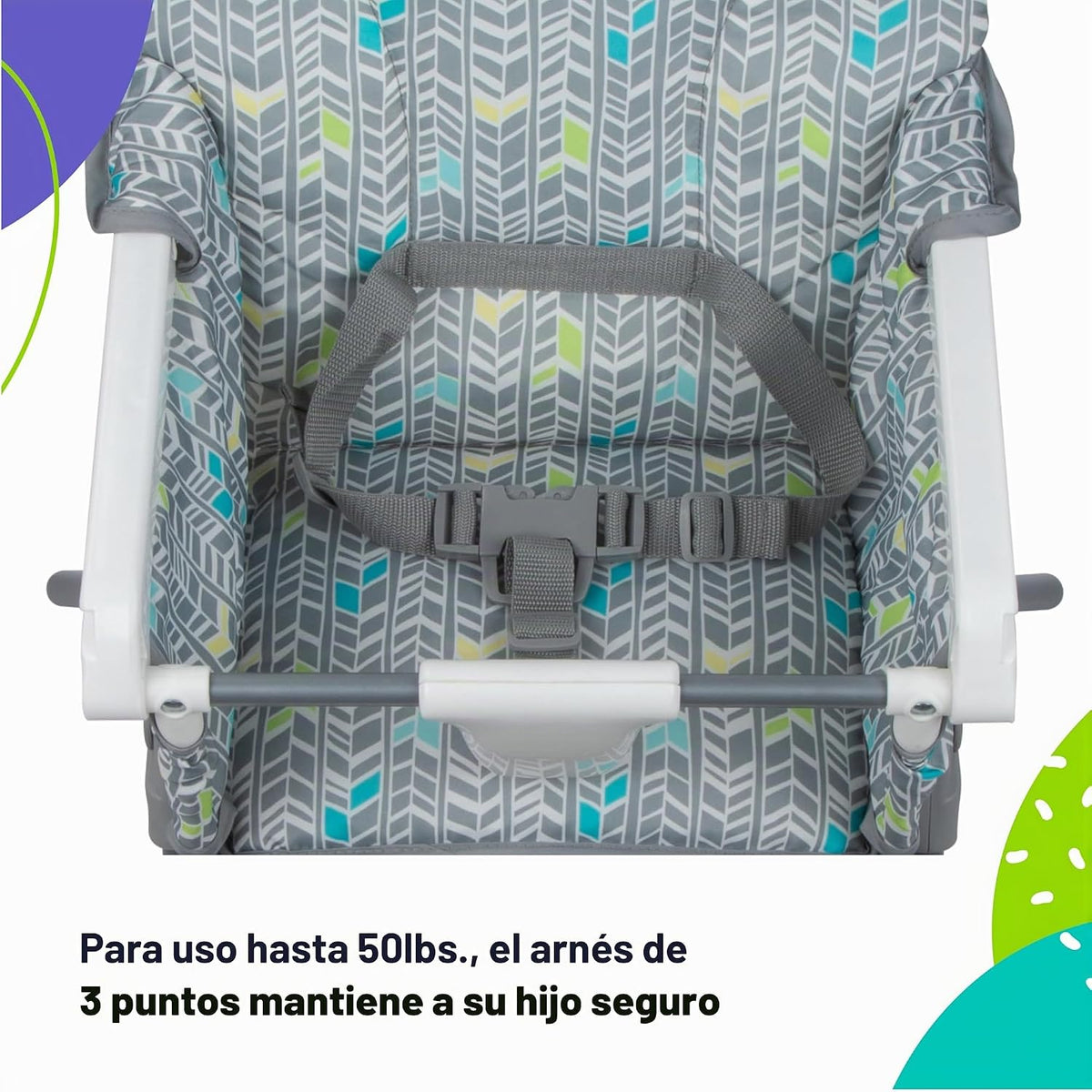 Cosco Trona infantil para bebé, silla alta plegable simple, diseño...