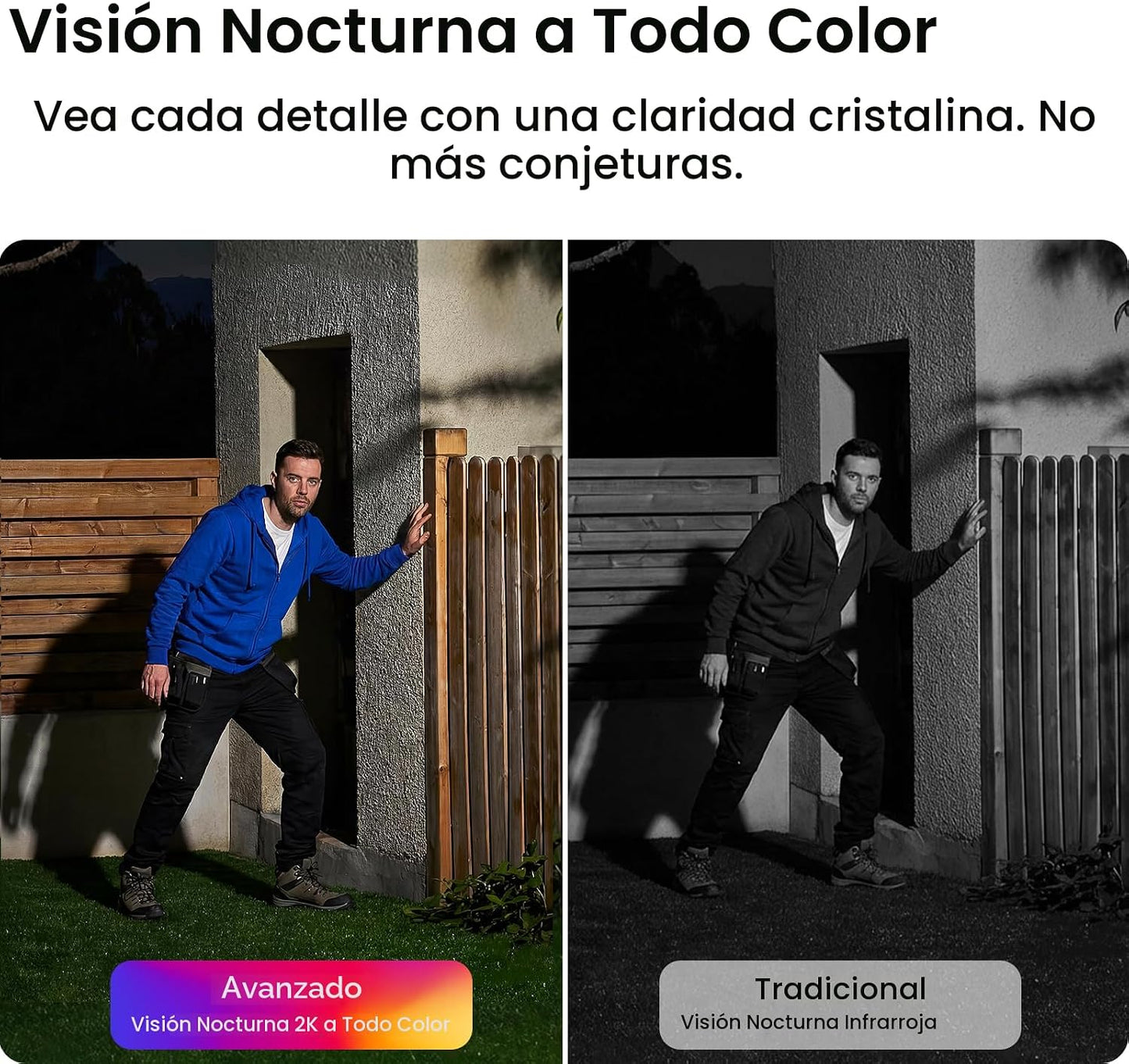 aosu Cámaras de seguridad solares inalámbricas para exteriores, sis...