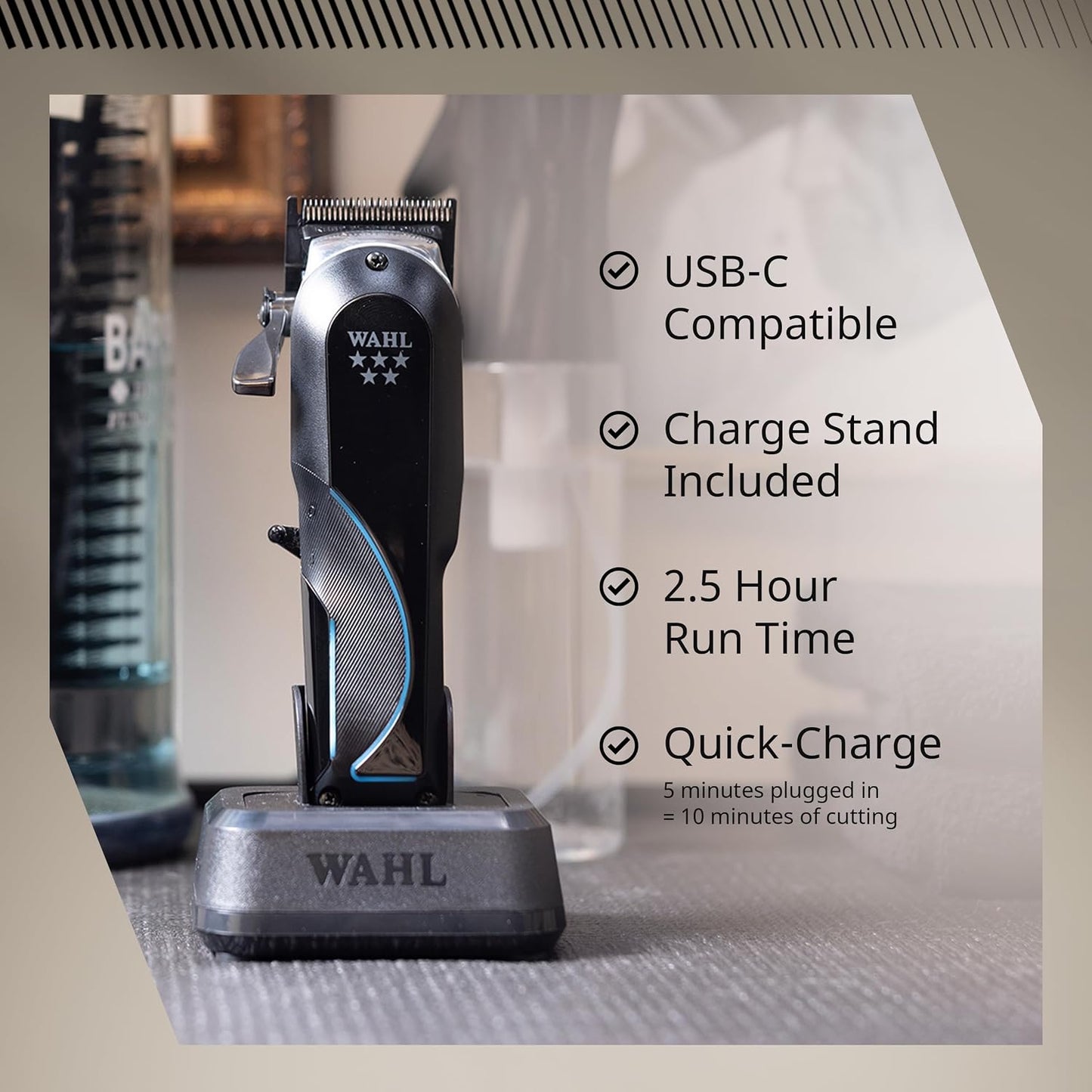 Cable Wahl Professional 5 Estrellas Senior 2.0\/Inalámbrico | Motor...