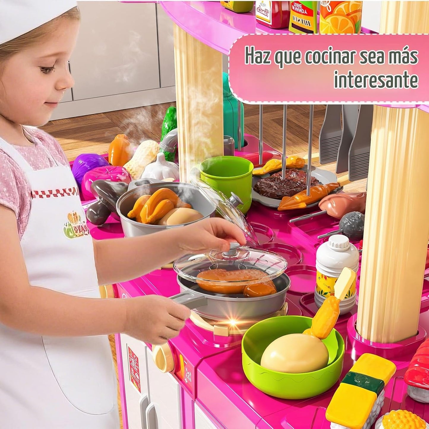 MSKOLER Juguetes de cocina de juego simulado para niños de 2-6 4-8...