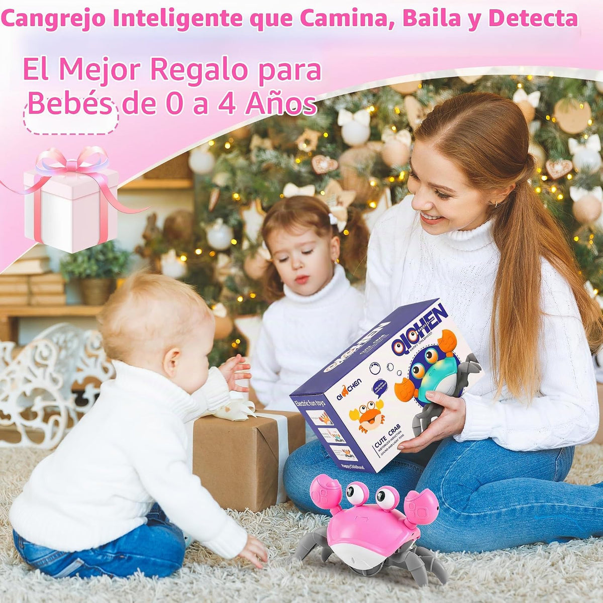 Juguete de Cangrejo Gateador para Bebé Niña: Juguetes de Tiempo Boc...