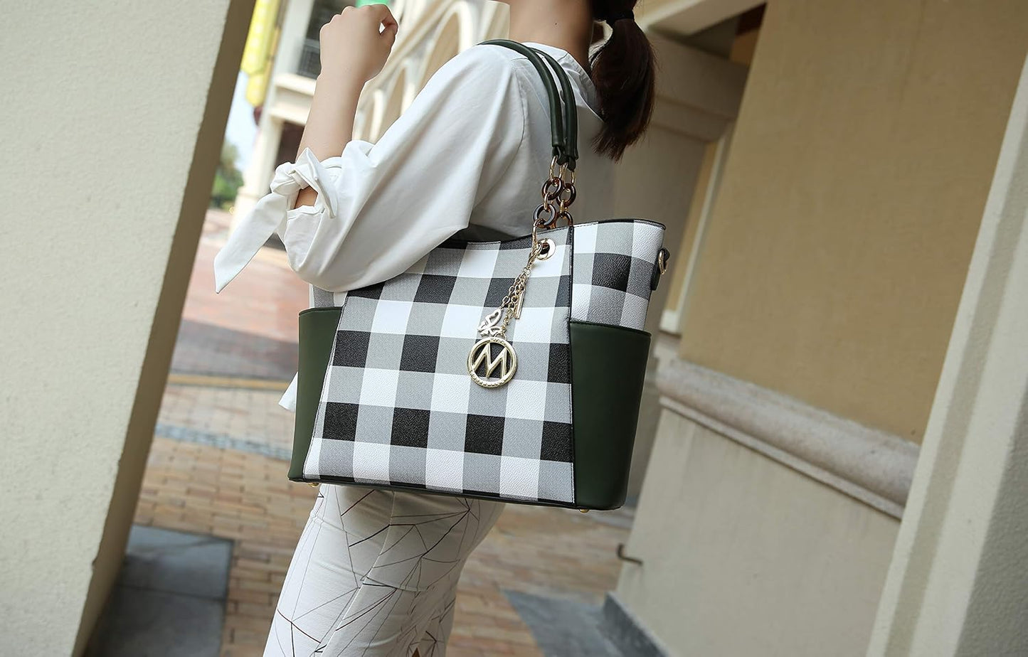 MKF Collection - Bolso de mano para mujer, set de bolso con cartera...