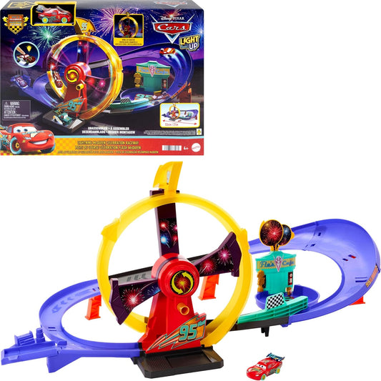 Mattel Disney Pixar Cars - Juego de pista de juguete con Lightning...