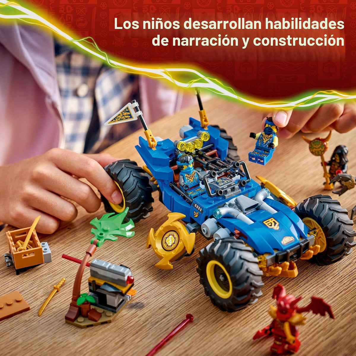 LEGO NINJAGO Coche Transformador de Jay Juguete de Construcción par...
