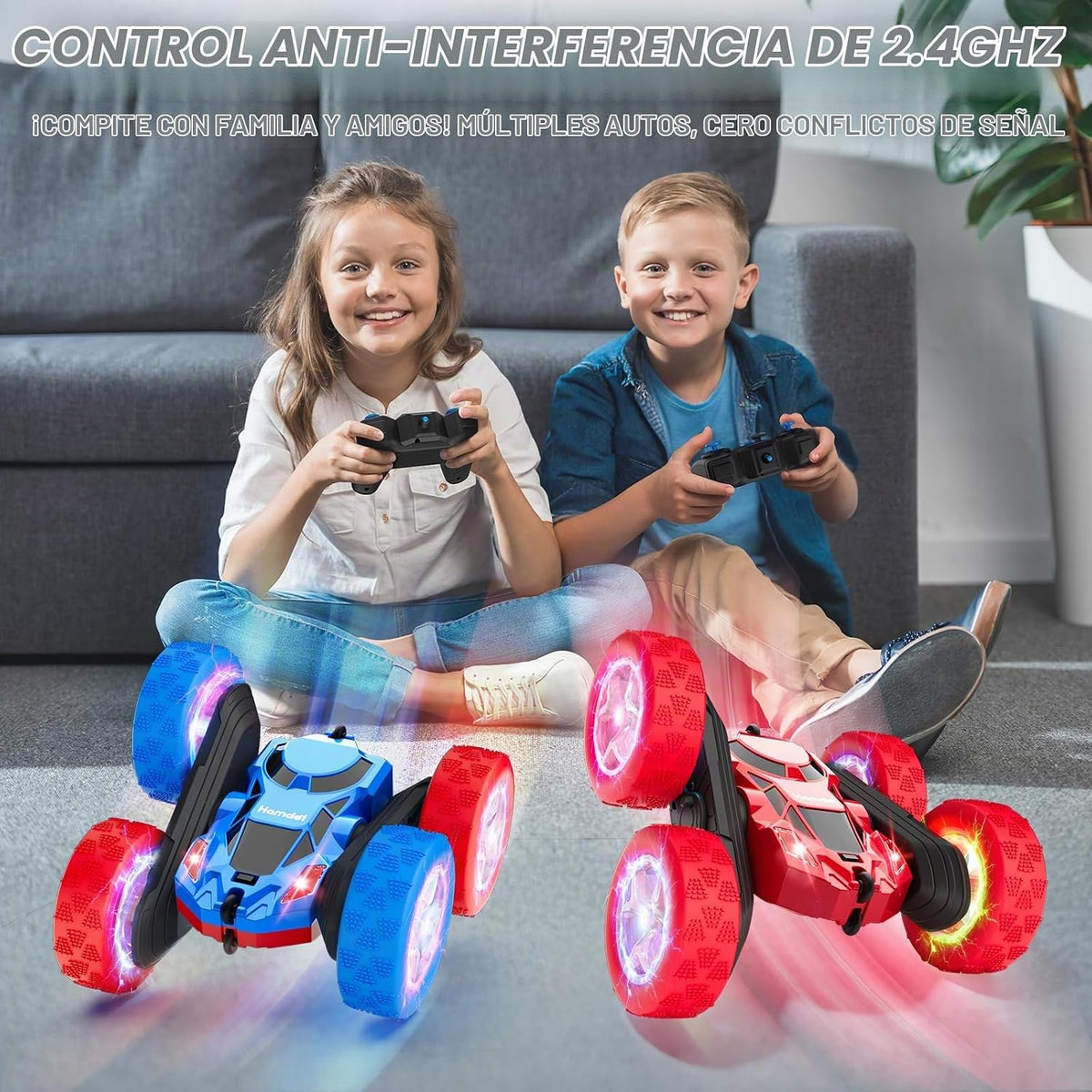 Hamdol - Auto con control remoto RC para niños de 6 a 12 años, auto...