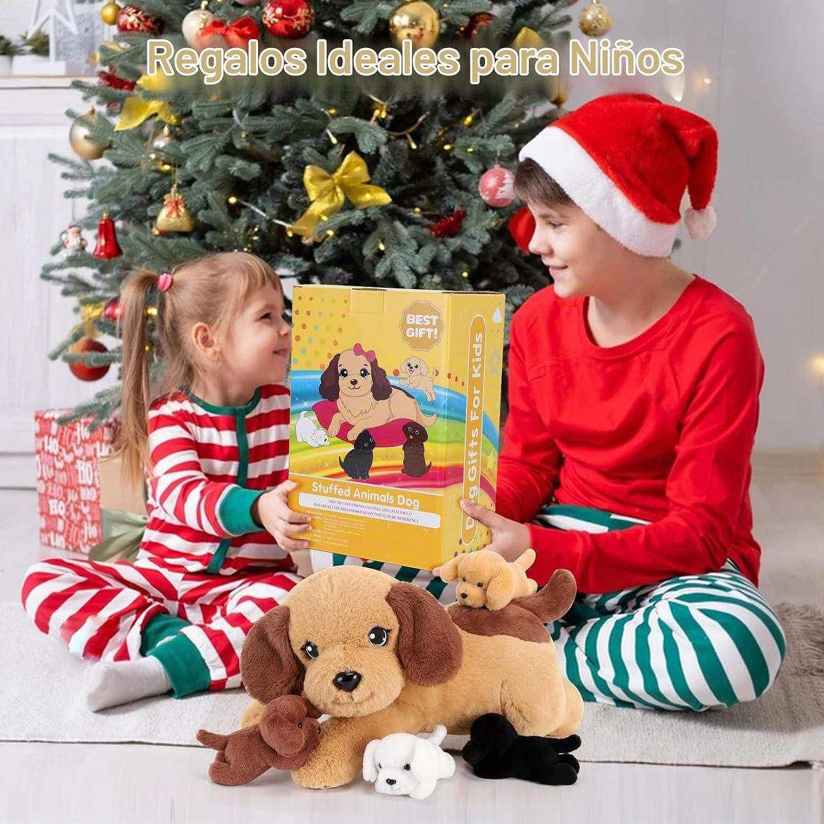 gnomantic Animales de peluche para perros con bebés en el interior,...