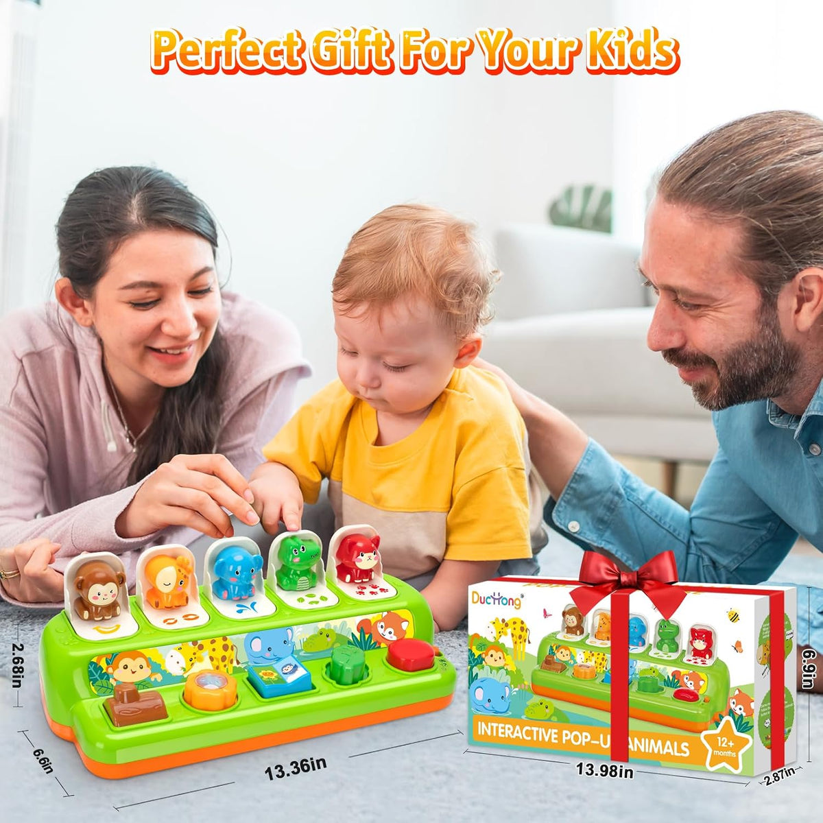 Duchong Juguetes emergentes para niños y niñas de 1 año, juguetes i...