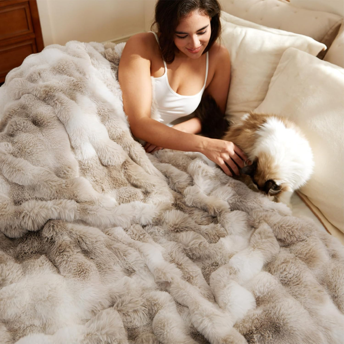 Bedsure GentleSoft Manta Suave Mullida y Esponjosa, Manta Suave y A...