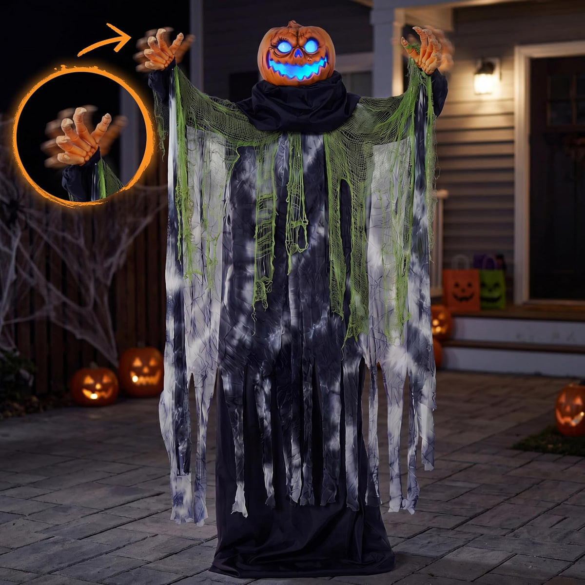 JOYIN Decoraciones de Halloween de 72 pulgadas para exteriores, dec...