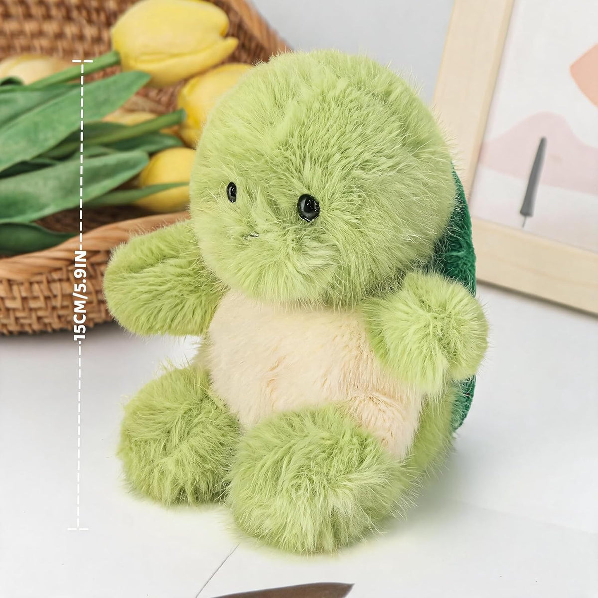 ABEARCAR Lindos Animales de Peluche de Tortuga 6" Juguete de Pe...