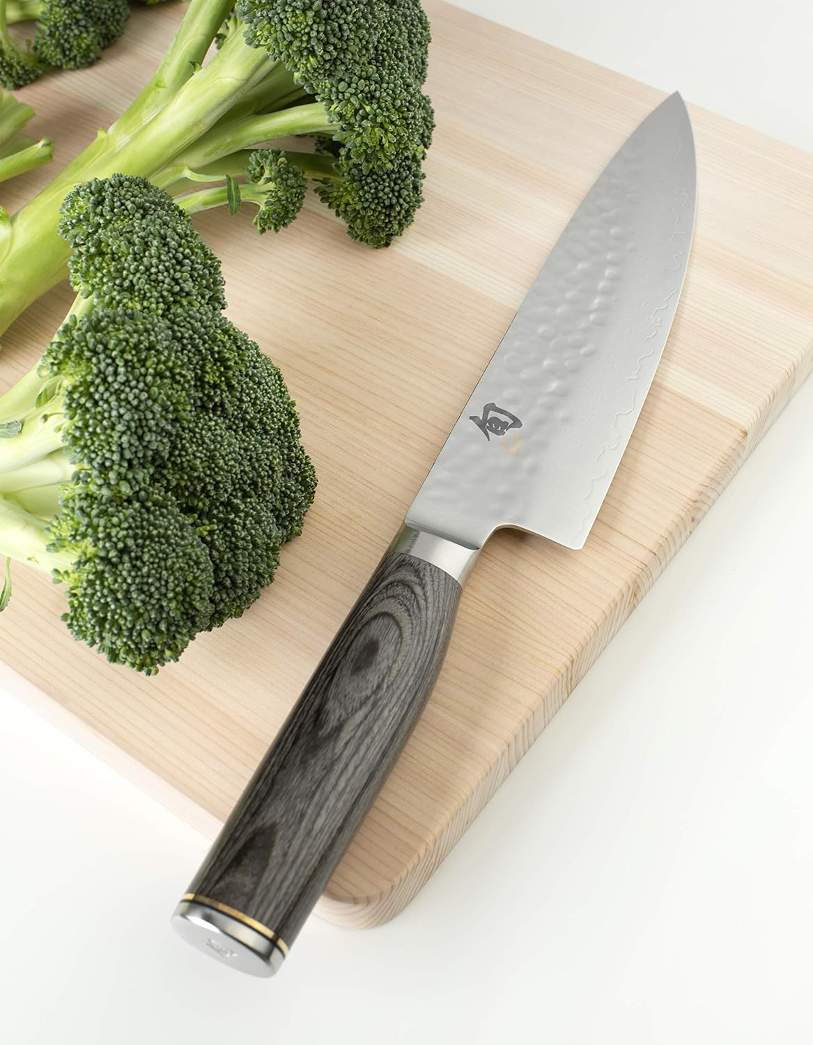 Cuchillo de chef Shun Premier gris de 8 pulgadas, cuchillo de cocin...