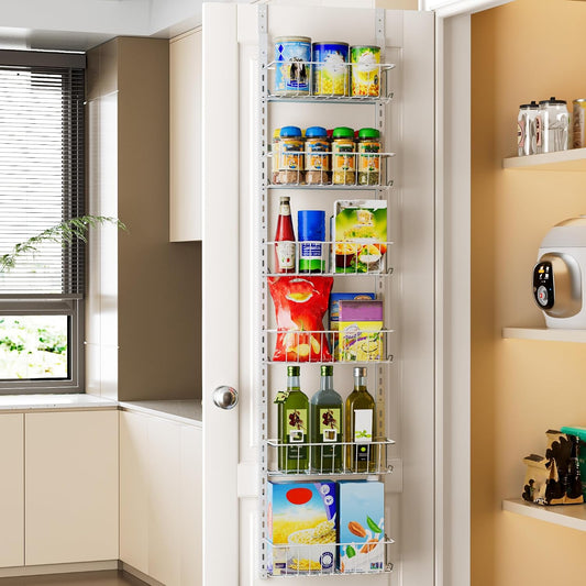 Delamu Organizador de Despensa para Puerta, Organizador Ajustable d...