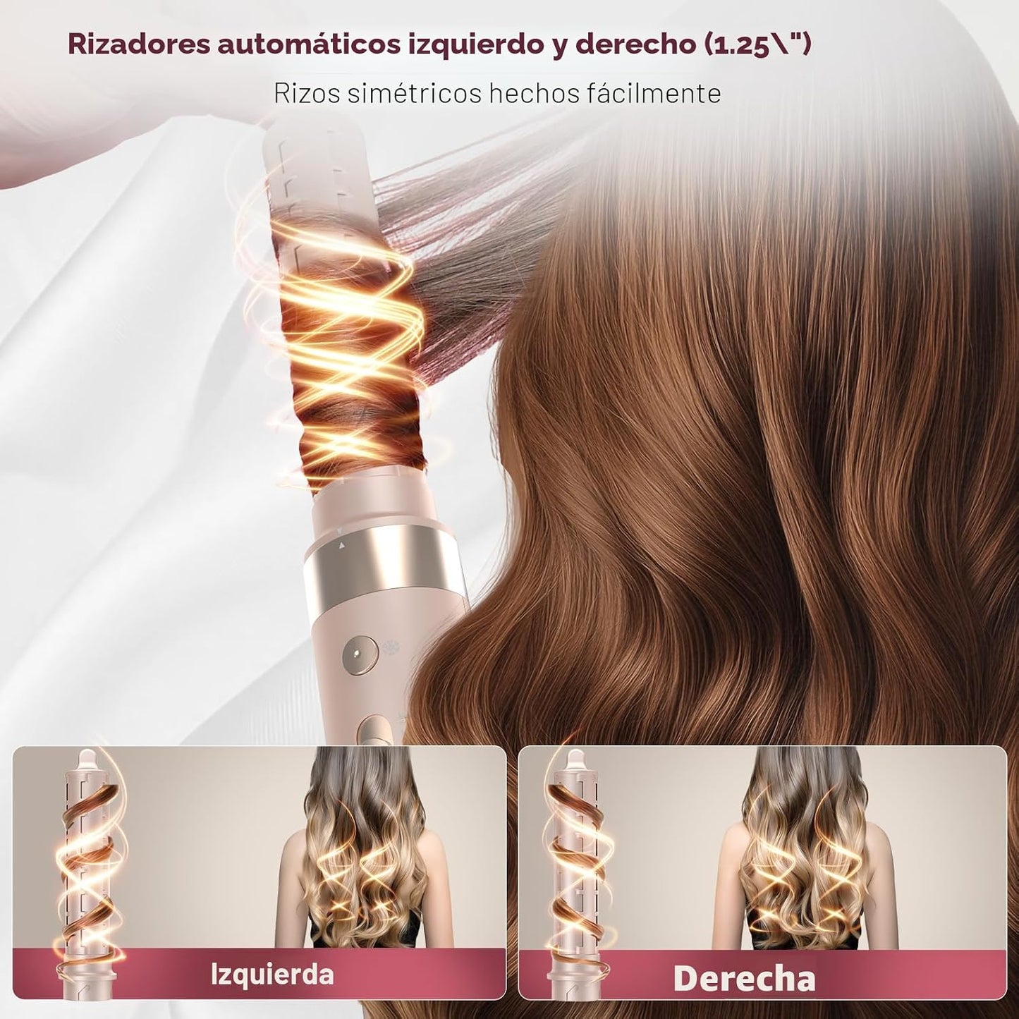 Mythsight StyleVibe - Moldeador de aire 6 en 1 con secador de pelo...