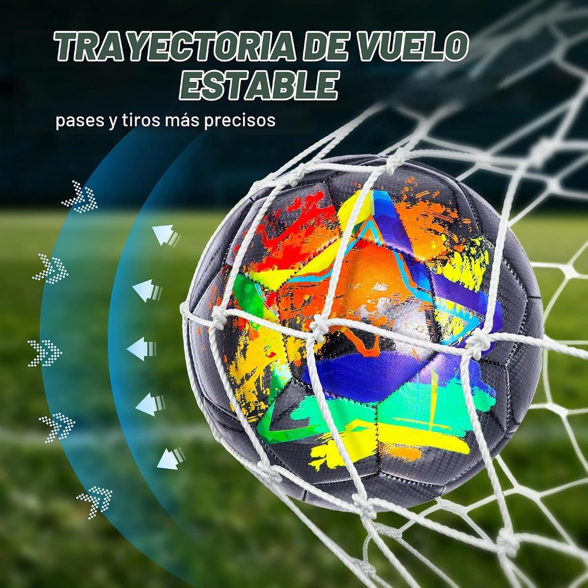 Champhox Balón de Fútbol Tamaño 4, Balones de Fútbol de Construcció...