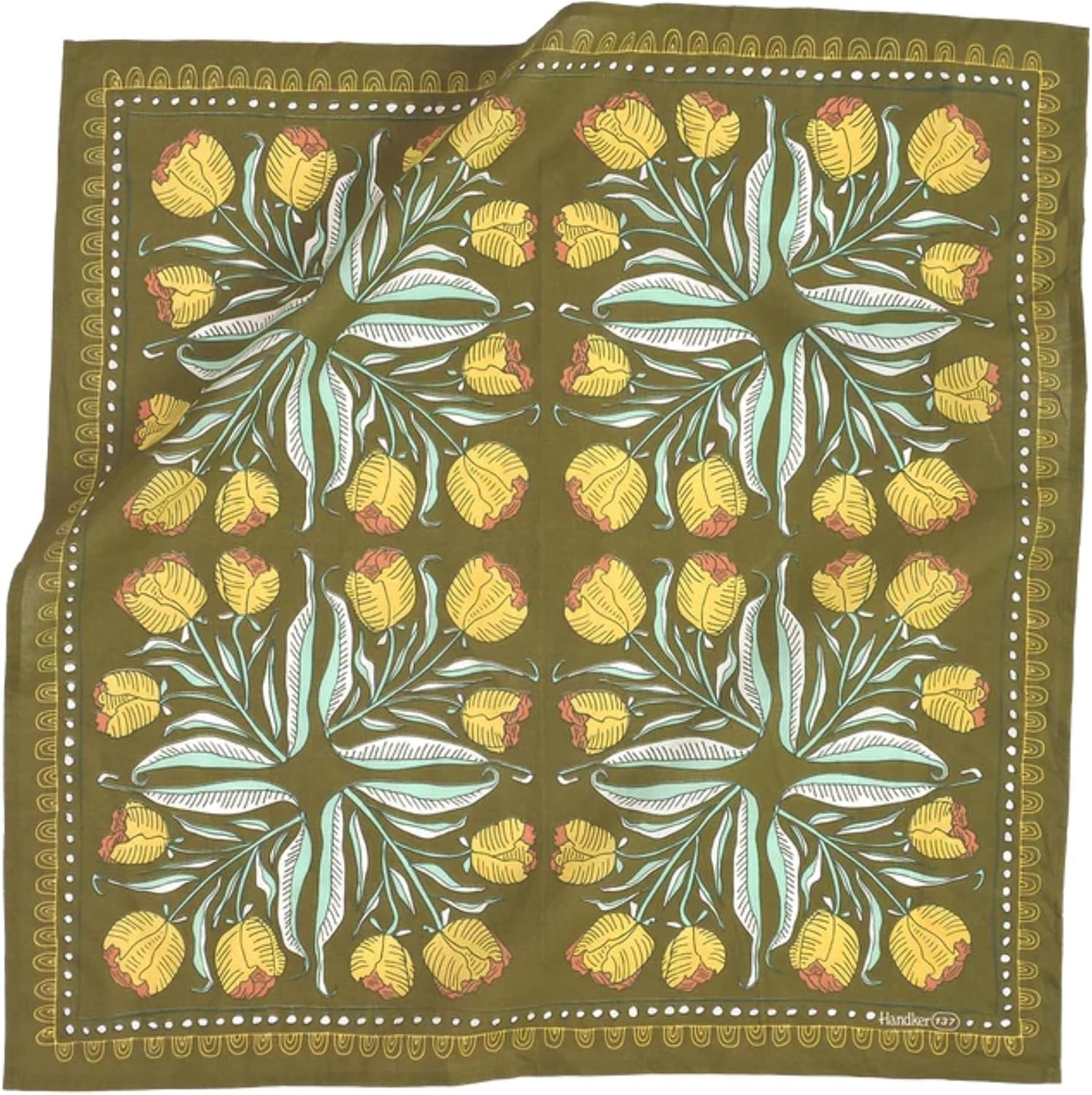Handker Bandana de algodón prémium de 22 x 22 pulgadas para mujeres...