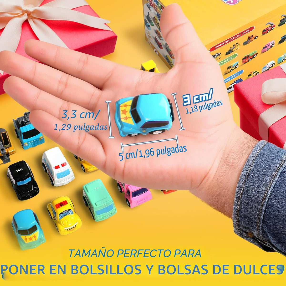 Fajiabao - 18 autos de juguete para niños pequeños | Juego de mini...