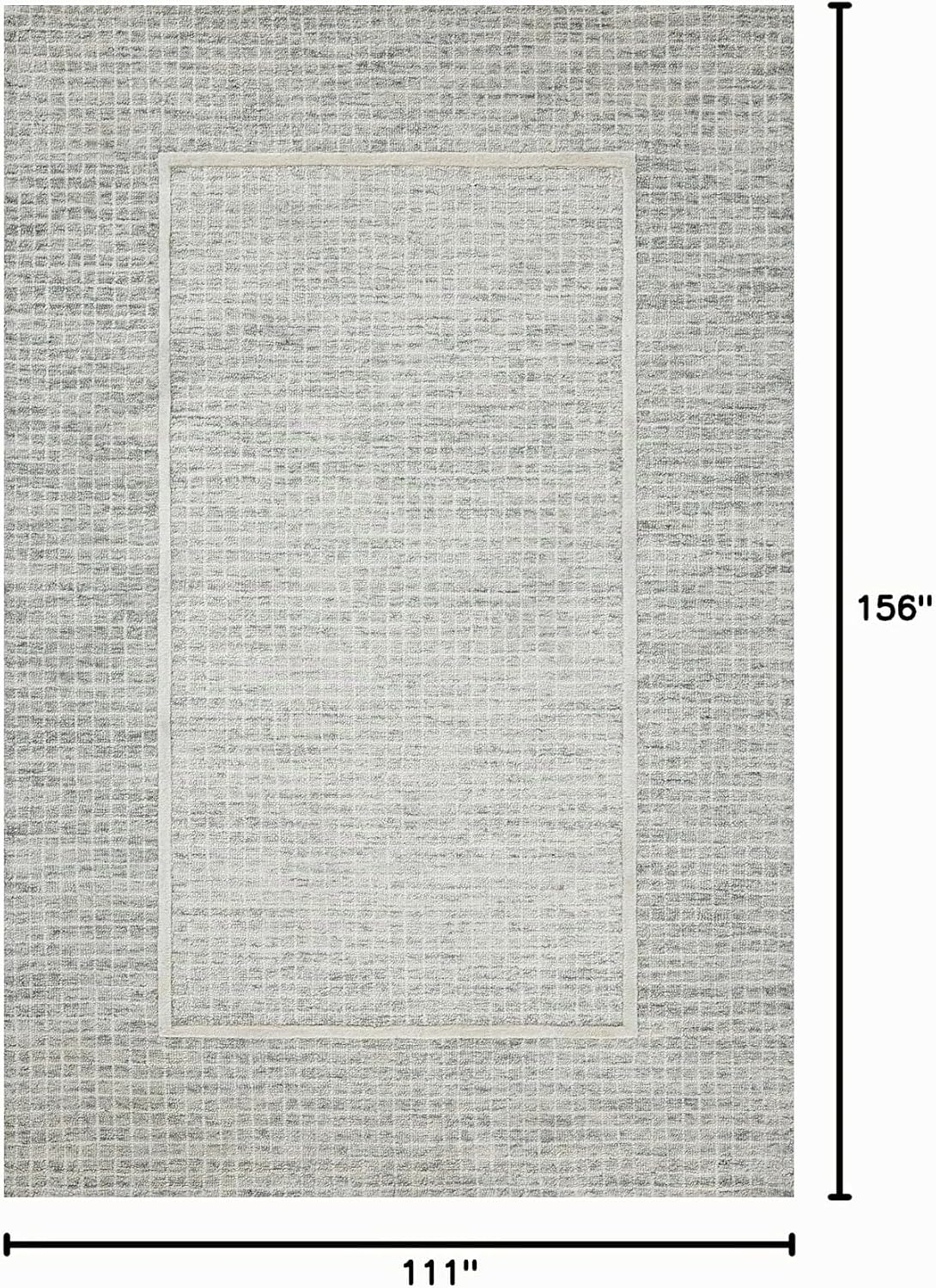 Loloi Chris Loves Julia Briggs Mist\/Ivory - Alfombra de área de 9...